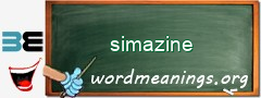 WordMeaning blackboard for simazine